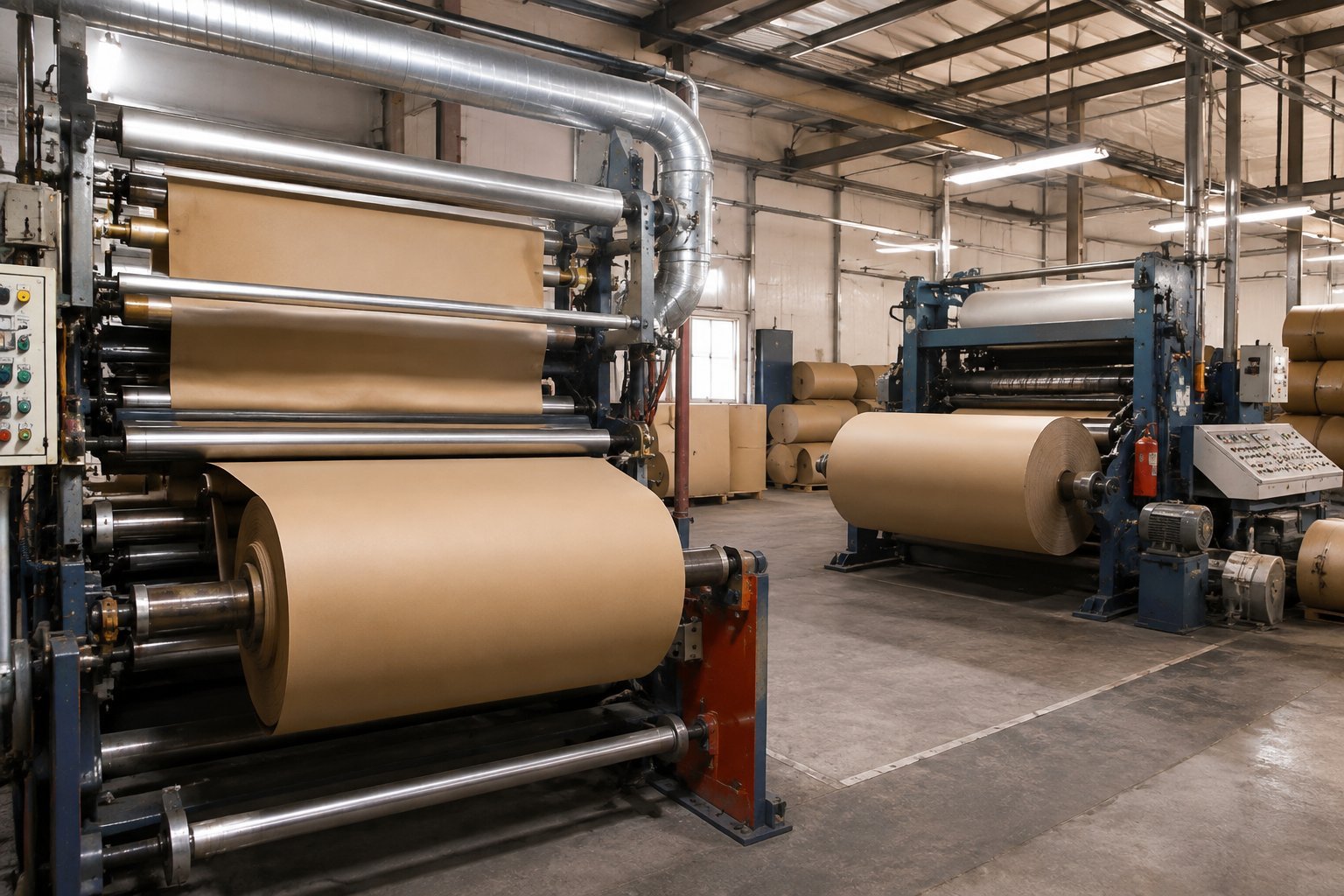 Kraft paper manufacturing