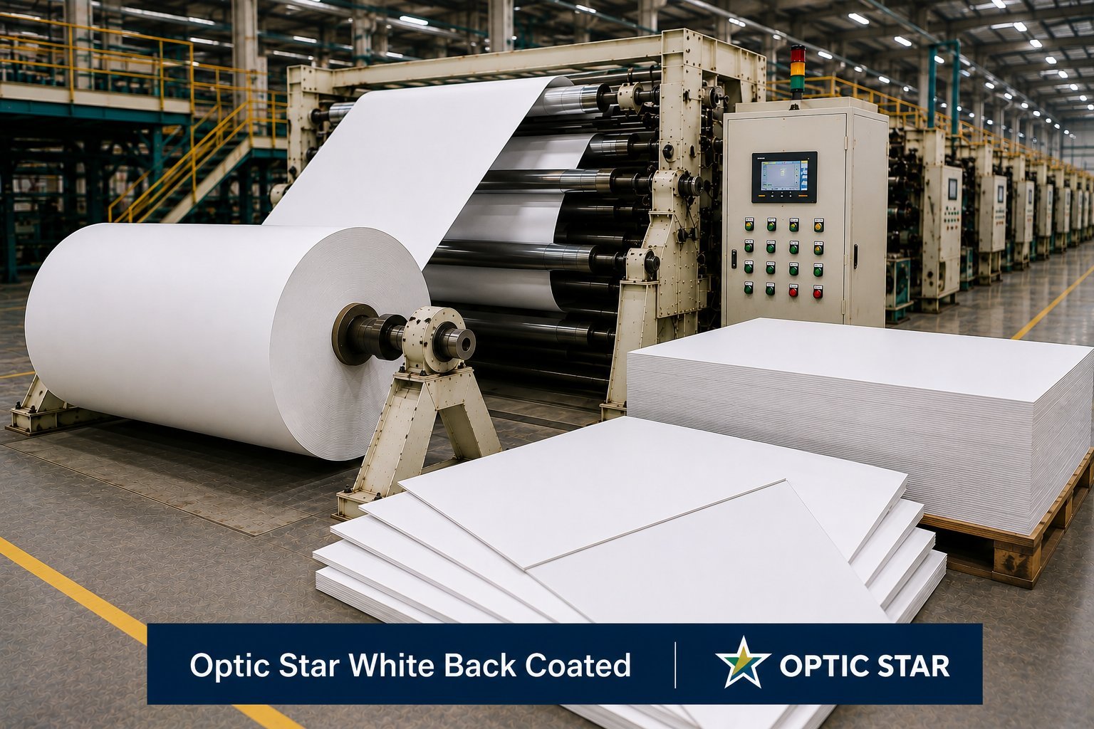 Optic Star White Back Coated duplex board