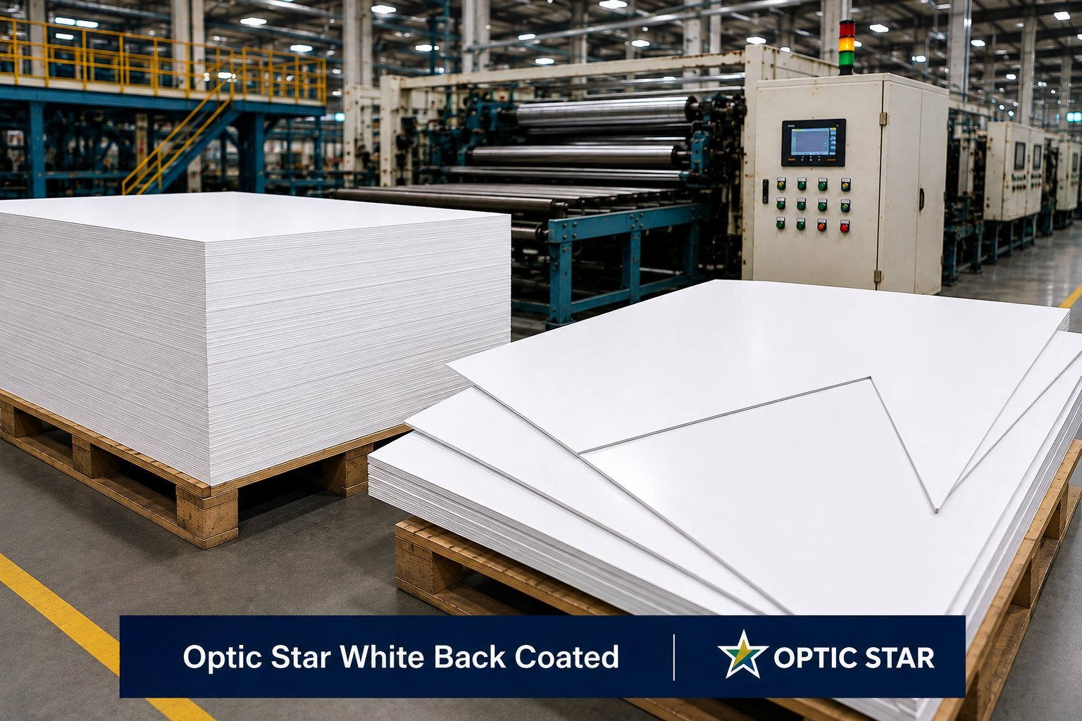 Optic Star White Back Coated cartons